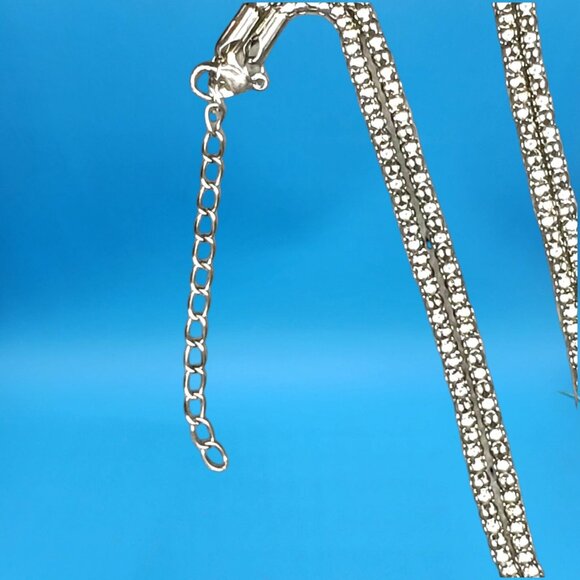 Black Crystal Skull Pendant Necklace Rhinestone Gift Boxed Goth Punk Jewelry - Picture 9 of 9